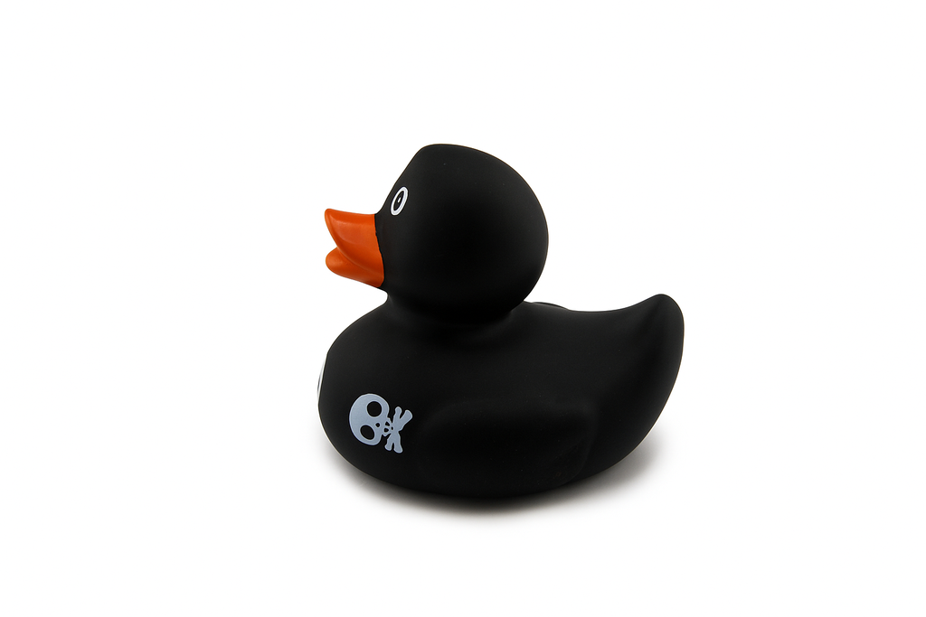 Black Duck With Skulls