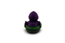 Purple Duck With Green Stripes