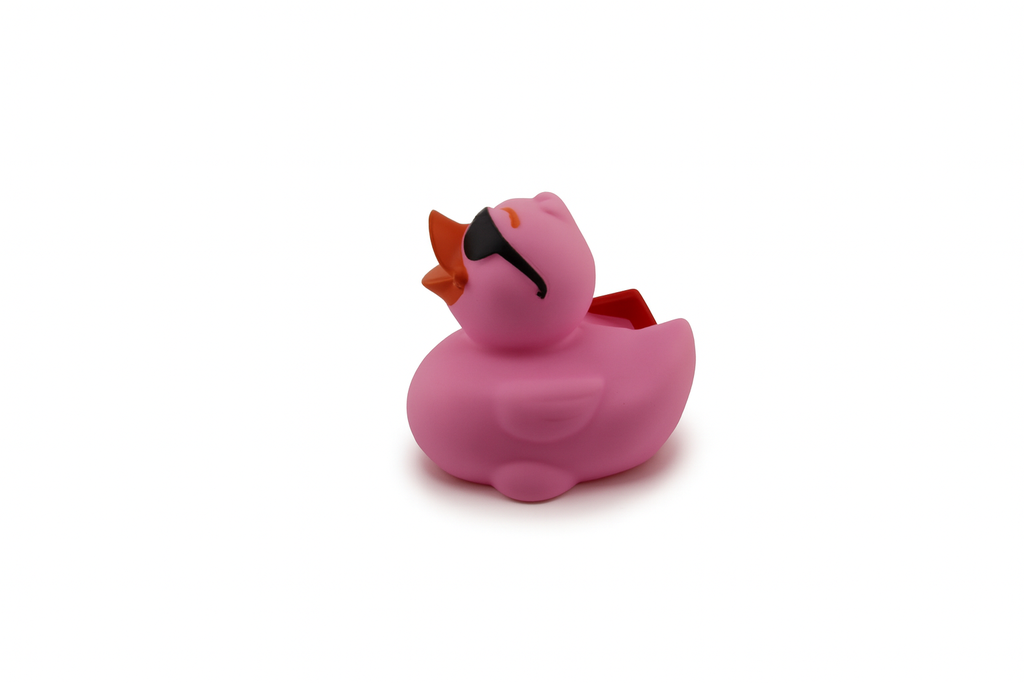 Skateboarding Duck Pink