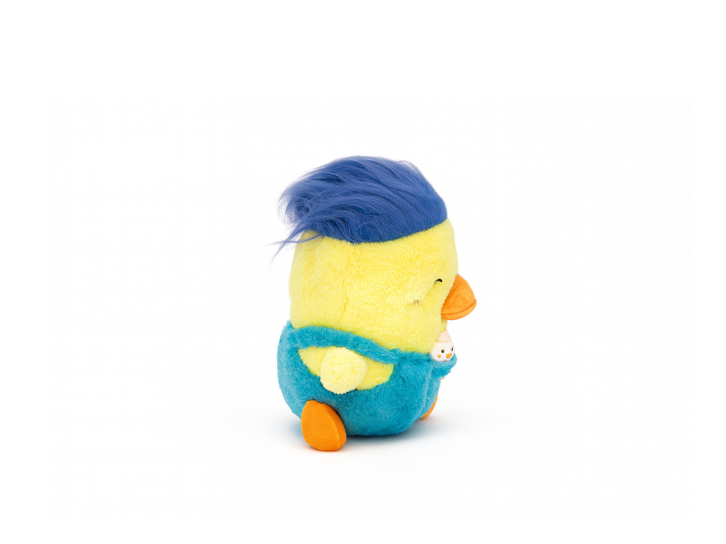 Peluche With Troll Hair Blue Medium