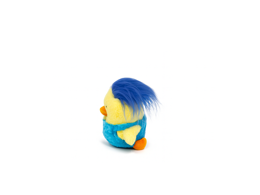 Peluche With Troll Hair Blue Small