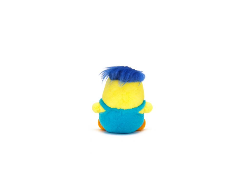 Peluche With Troll Hair Blue Small