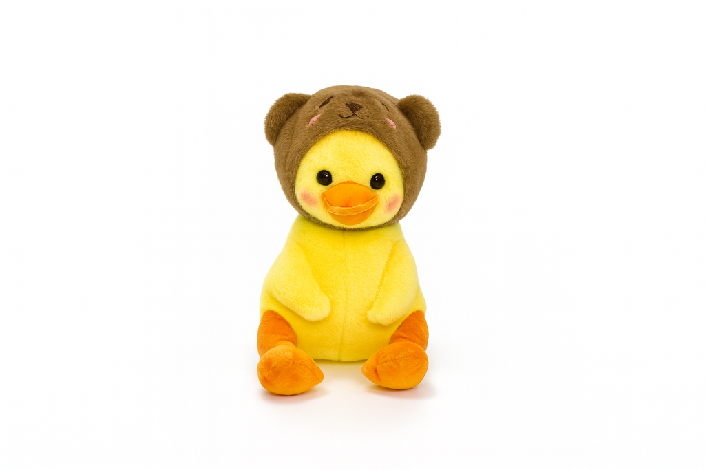 PELLUCHE WITH BEAR HAT MEDIUM BROWN