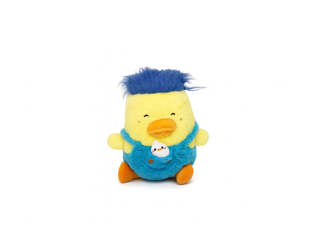 Peluche With Troll Hair Blue Medium