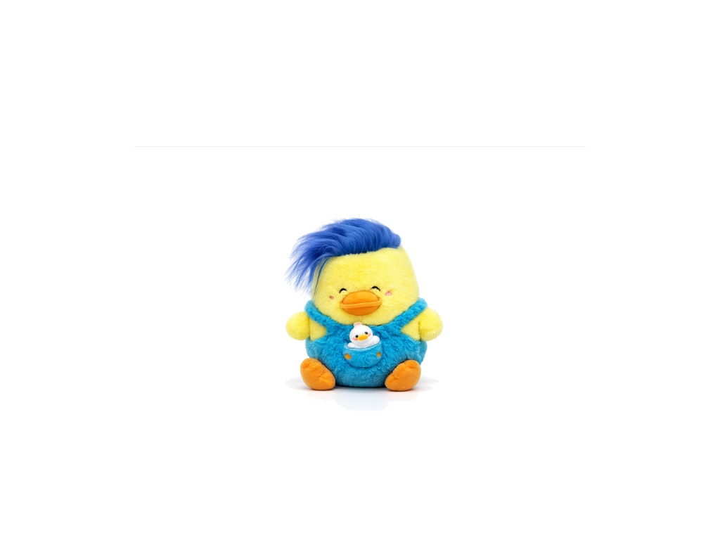 Peluche With Troll Hair Blue Small