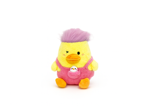 [PLDD0025] Pelluche With Troll Hair Medium Pink