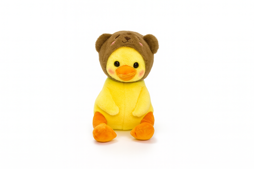 [PLDD0010] PELLUCHE WITH BEAR HAT MEDIUM BROWN