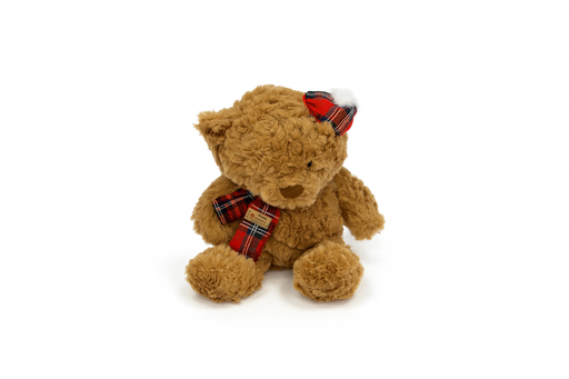 [PLDD0004] Brown Bear With Scarf Small