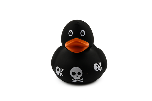[RBDD0030] Black Duck With Skulls